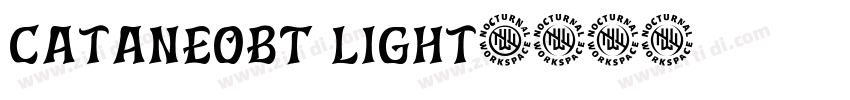 CataneoBT Light字体转换
